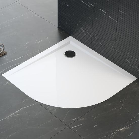 Semicircular shower base applied to the floor PERRITO