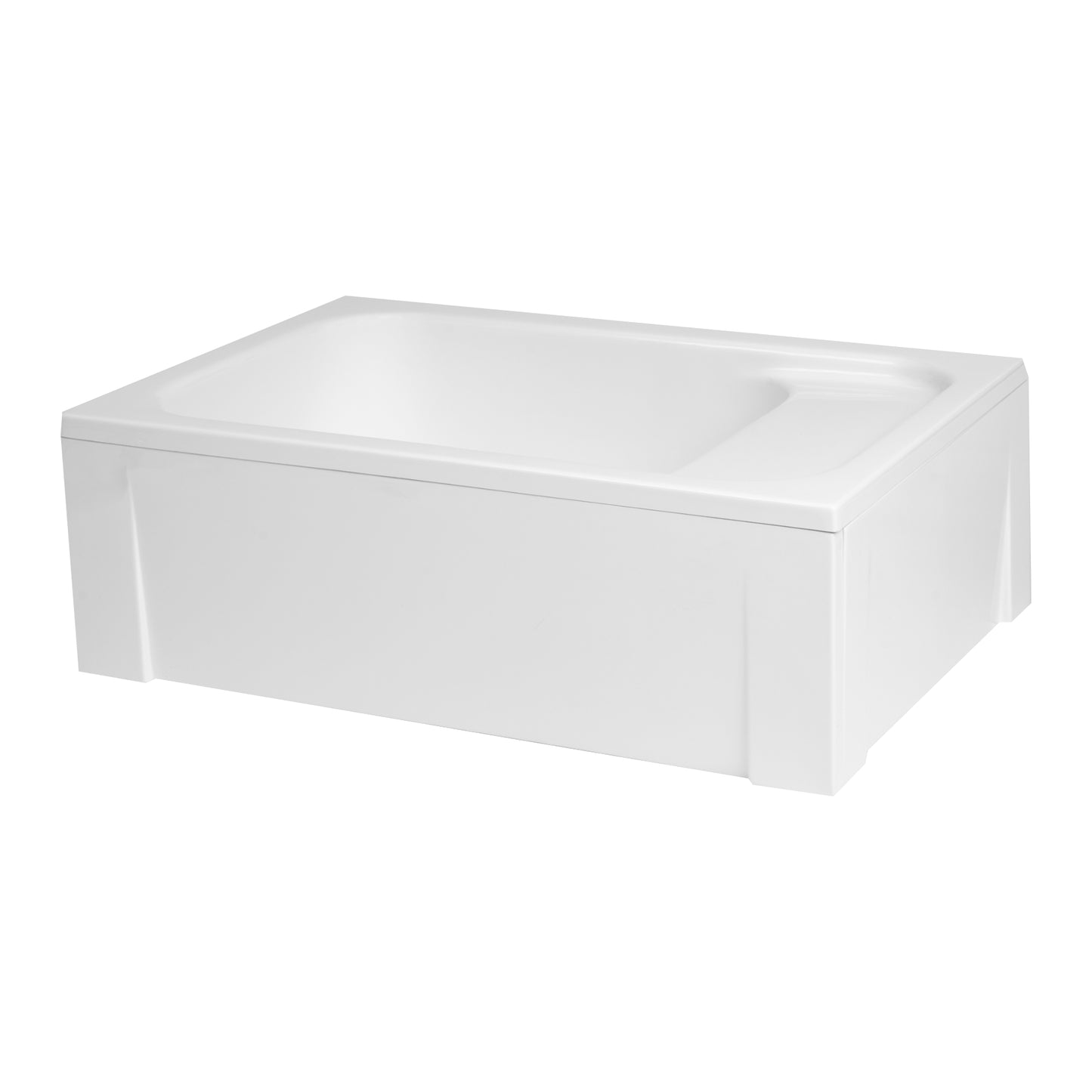 Acrylic rectangular shower base with seat RONI