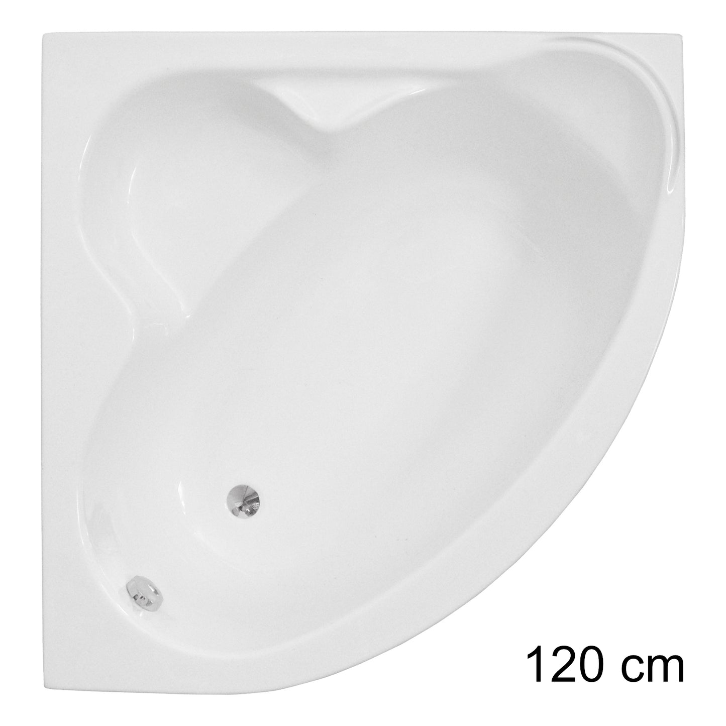 Acrylic symmetrical corner bathtub STANDARD