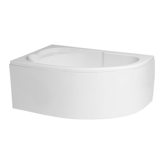 Acrylic asymmetrical corner bathtub STANDARD 130 x 85 cm