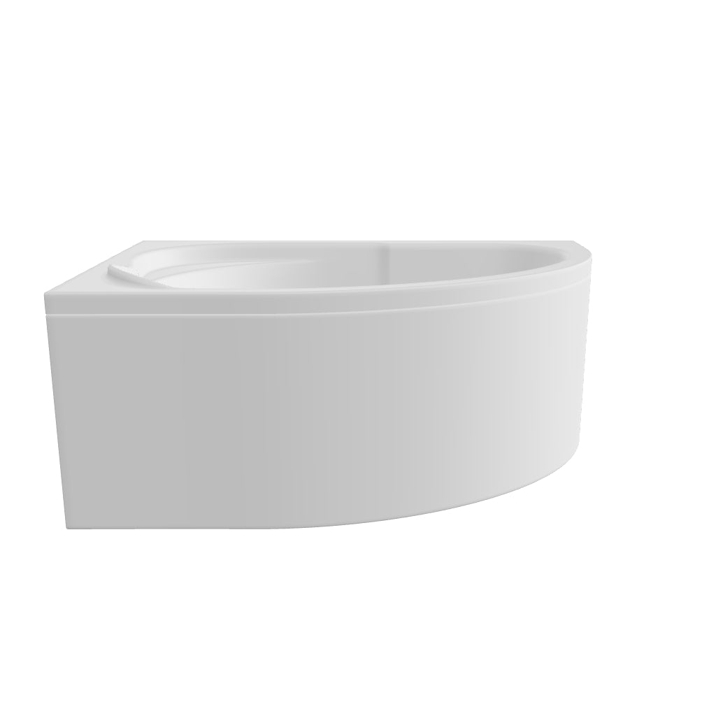 Загрузите 3D-модель в программу просмотра галереи, Акриловая асимметричная угловая ванна STANDARD 130 x 85 см

